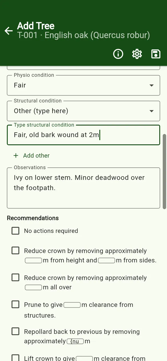 Other selected, with a typed value.
